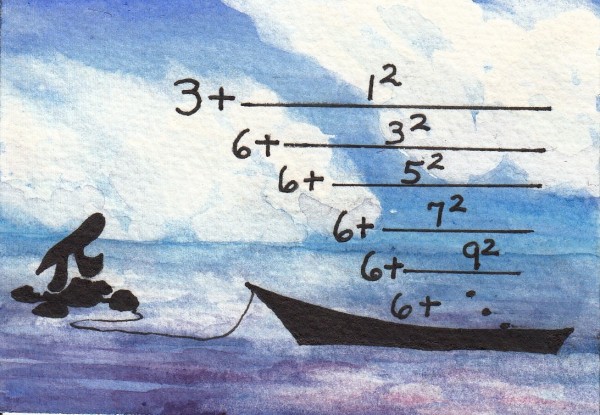 Life of Pi Series - Richard Parker played by an Elegant Continued Fraction for Pi, from L. J. Lange (1999), Pi played by Pi