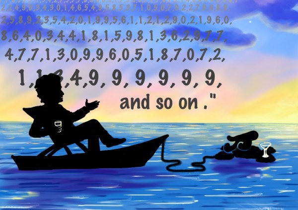 Life of Pi Series - Richard Parker played by Richard Feynman, Pi played by Pi