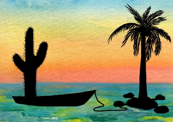 Life of Pi Series - Richard Parker played by a Saguaro Cactus, Pi played by a Coconut Palm