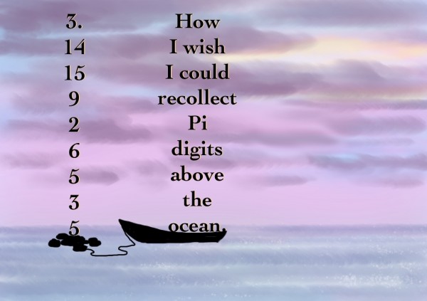 Life of Pi Series - Richard Parker played by a Mnemonic for the first 10 digits of Pi, Pi played by the first 10 digits of Pi.